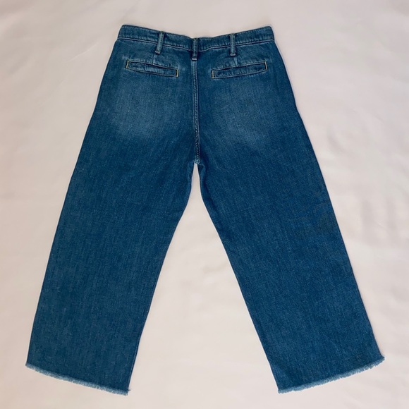 VTG GAP High Waist Wide Leg Jeans w/ Frayed Hem, 27P - Picture 3 of 7